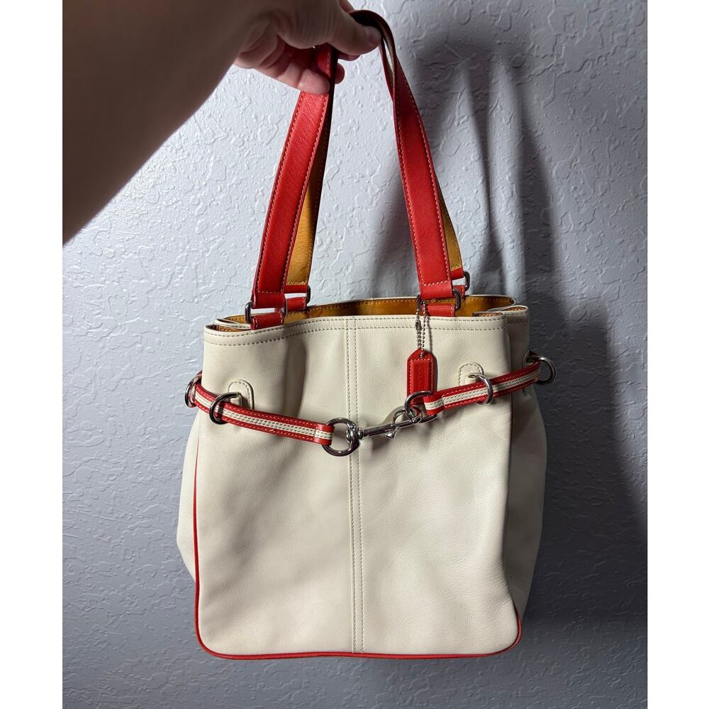 VTG Coach Hampton Belted North South Duo Tote Y2K